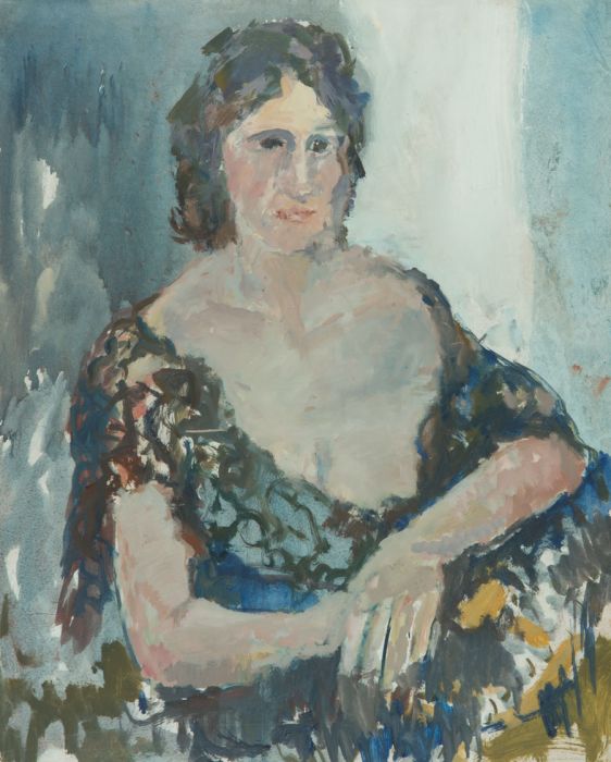 Gilbert Adams FRPS (1906-1996) - Mid 20th Century Oil, Portrait of a Woman