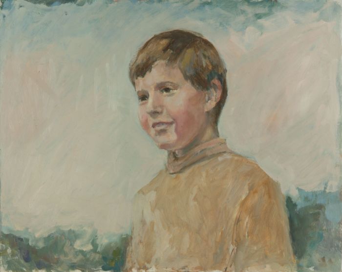 Gilbert Adams FRPS (1906-1996) - Mid 20th Century Oil, Portrait of a Boy