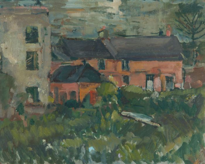 Gilbert Adams FRPS (1906-1996) - Mid 20th Century Oil, Buildings