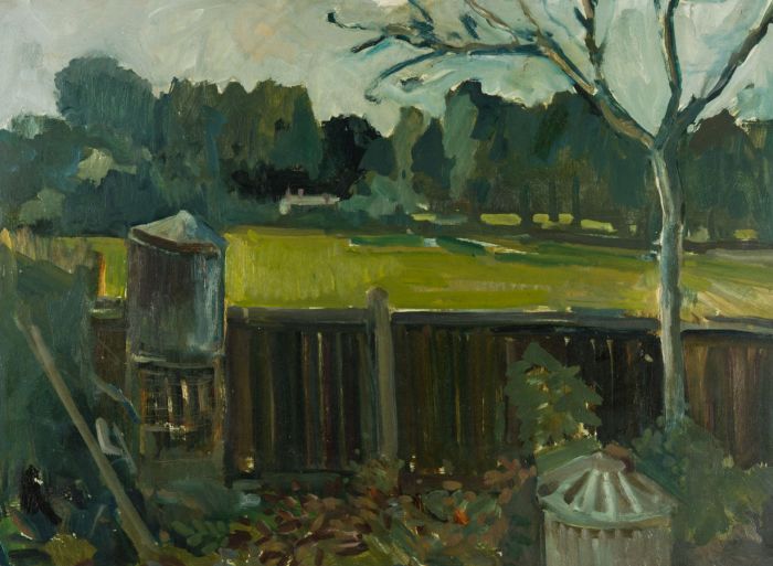 Gilbert Adams FRPS (1906-1996) - Mid 20th Century Oil, View over Garden Wall