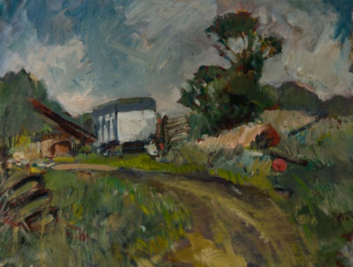 Gilbert Adams FRPS (1906-1996) - Mid 20th Century Oil, Farming, Landscape