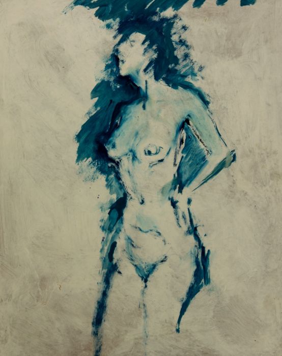 Gilbert Adams FRPS (1906-1996) - Mid 20th Century Oil, Nude Study