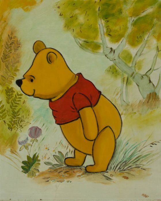 H.H.F. - Mid 20th Century Oil, Pooh Bear