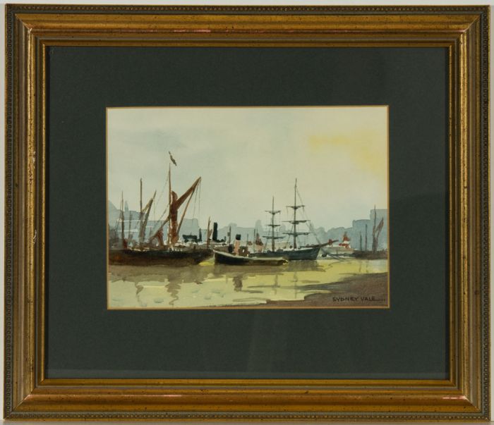 Sydney Vale FRSA - Mid 20th Century Watercolour, St Katherine's Docks