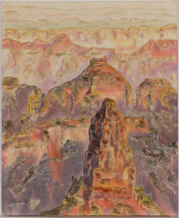 Alma Hoyle - Contemporary Mixed Media, Grand Canyon from the North Rim