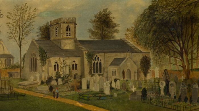 Late 19th Century Oil - Hempstead Church, N.E. Kent
