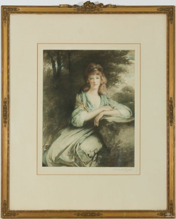Richard Smythe (1863-1934) - 1911 Mezzotint, Portrait of Lady Harewood Lascelles
