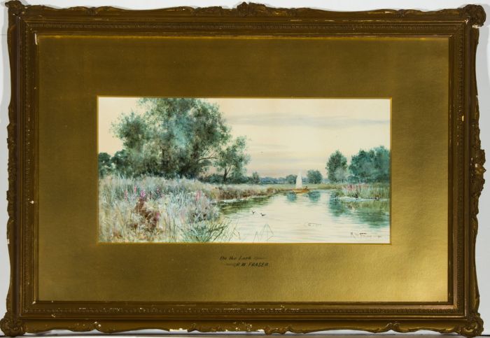 Robert Winchester Fraser (1848-1906) - Signed 1901 Watercolour, On the Lark
