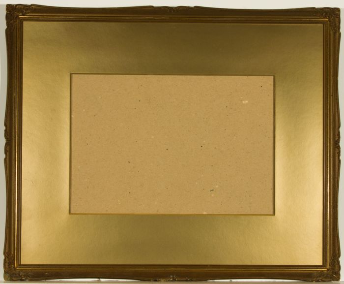 20th Century Decorative Gilt Frame with Mount