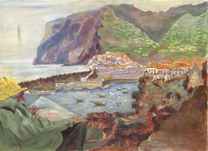 Reverend C.E. Leighton Thomson - 1982 Oil, Camara de Lobos, Madeira