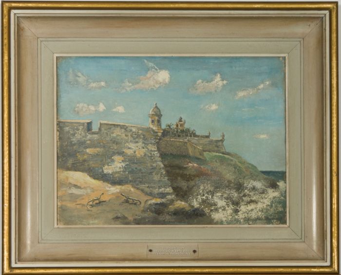 Reverend C.E. Leighton Thomson - 1965 Oil, El Morro Fort, San Juan, Puerto Rico