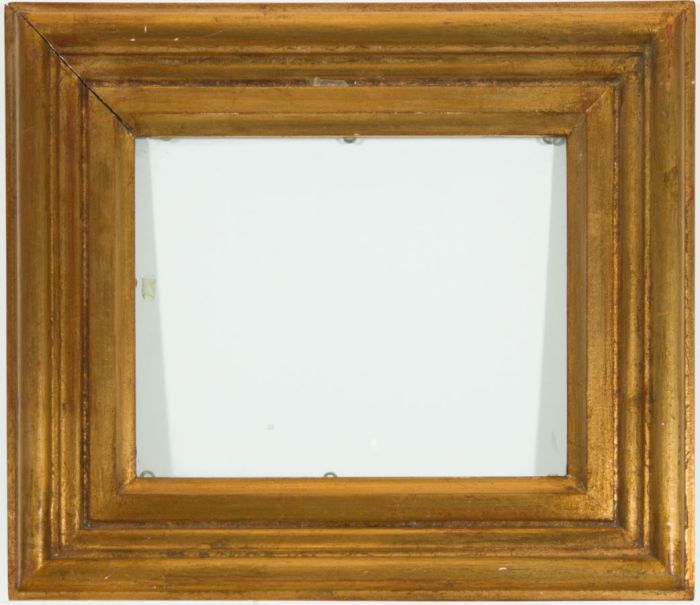 Pair of Mid 20th Century Gilt Frames with Red Tint