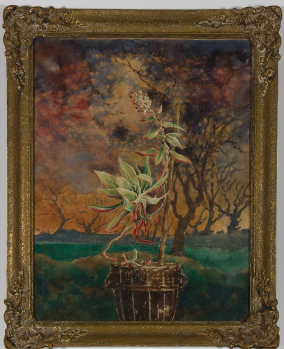 Henry P. Stevens - Early 20th Century Watercolour, The Stranger in a Storm