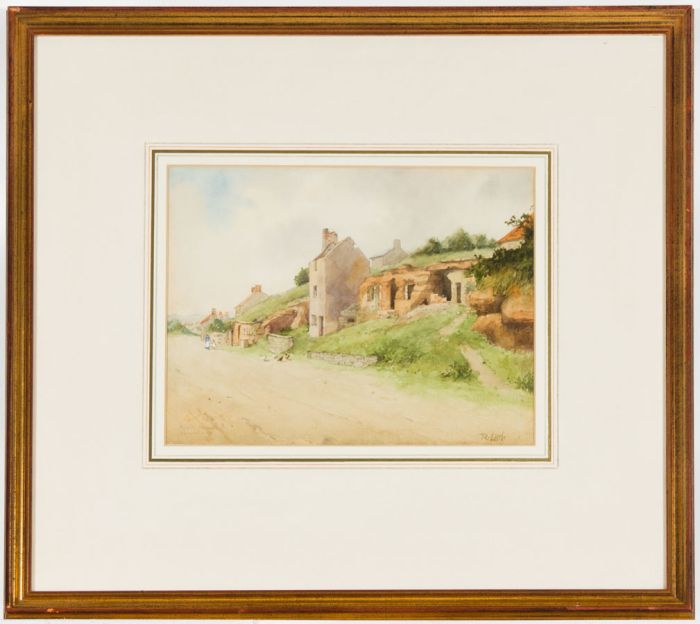 Robert W. Little RWS RSW (1854-1944) - Early 20th Century Watercolour, Rock Houses