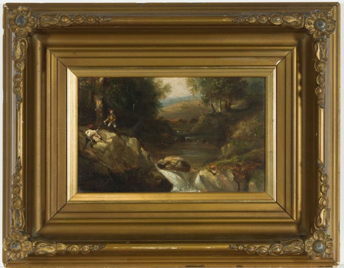 Manner of Alexander Nasmyth - Framed 19th Century Oil, Waterfall