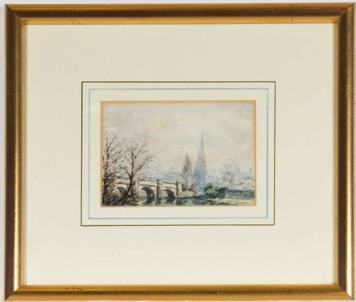 Henry Longueville Graham - Framed 1889 Watercolour, Weybridge