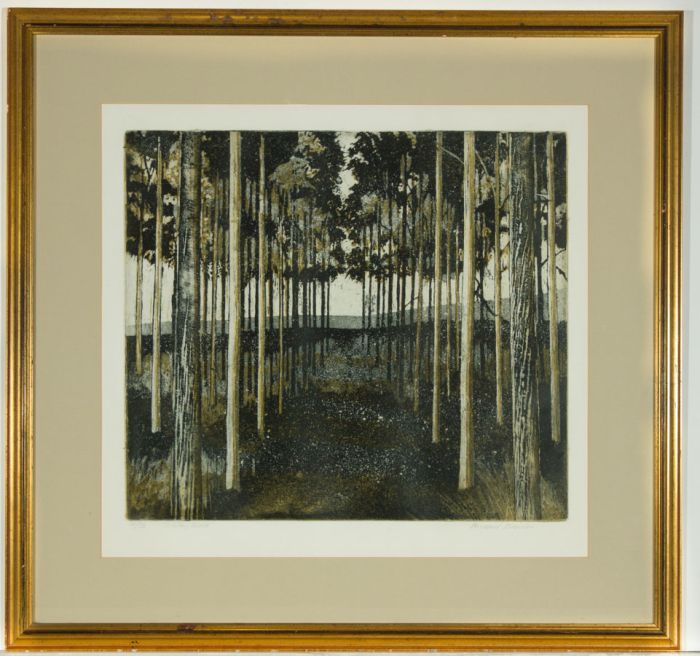Richard Bawden (b. 1936) - Etching with Aquatint, Schitoms Walk