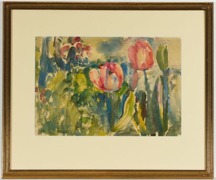 Jean Dryden Alexander (1911-1994) - Mid 20th Century Watercolour, Tulips