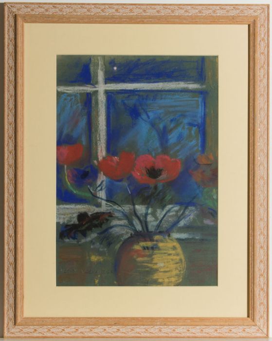 Jean Dryden Alexander (1911-1994) - Signed Pastel, Still Life with Poppies