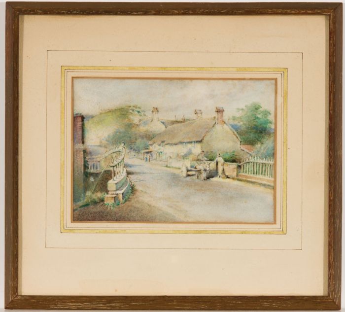 William J. Phillips ARCA - 19th Century Watercolour,  'The Bridge', Dorset