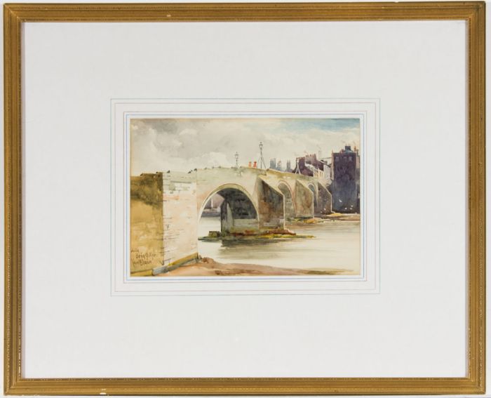 John Blair (1850-1934) - Signed Watercolour, Old Bridge of Ayr