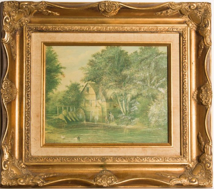 A Pair of  Mid 20th Century Gilt Swept Picture Frames
