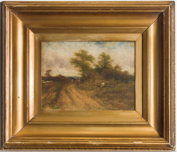 George Gregory (1849-1938) - Signed Late 19th Century Oil, Country Lane