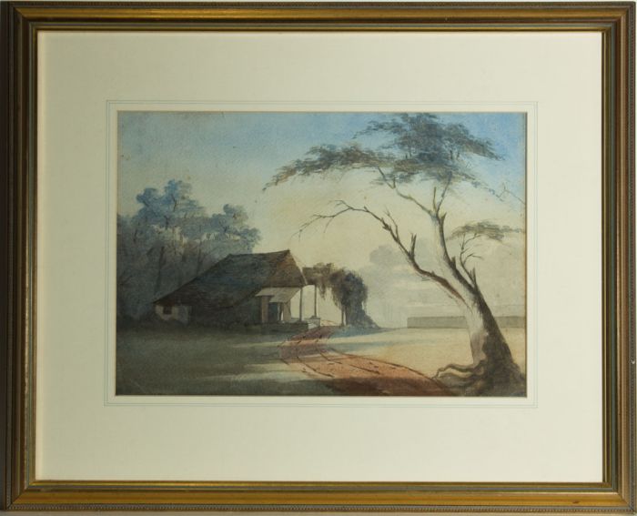 Well Framed Late 19th Century Watercolour - Classical Landscape