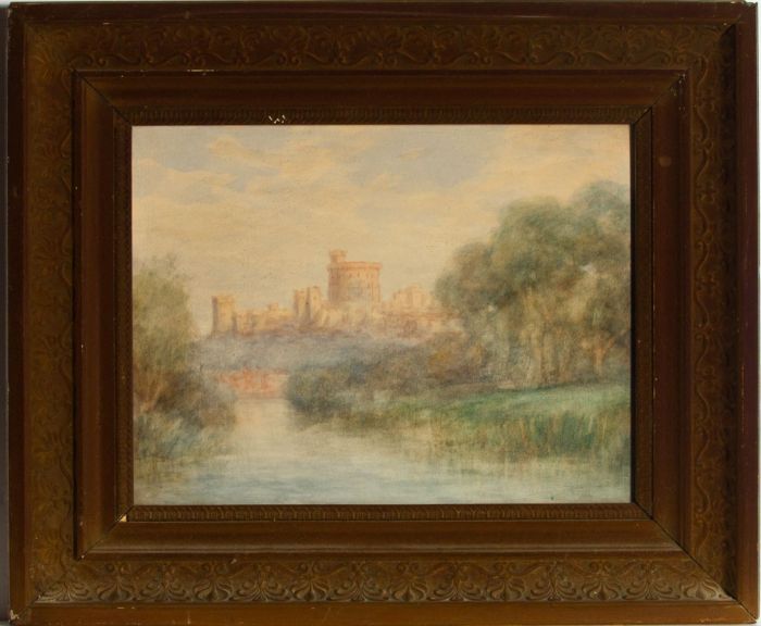 Attributed to Edward Mills (fl. 1876-1918) - Watercolour, Windsor Castle