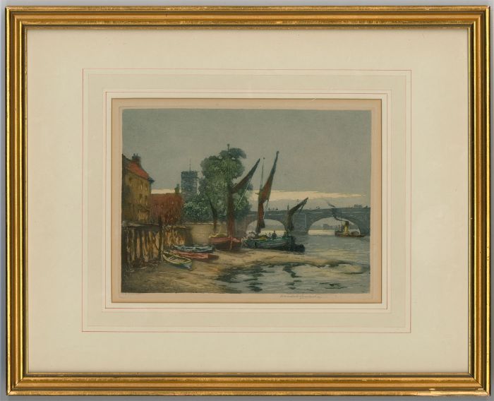 Claude Hamilton Rowbotham (1864-1949) - Early 20th Century Aquatint, Old Chelsea