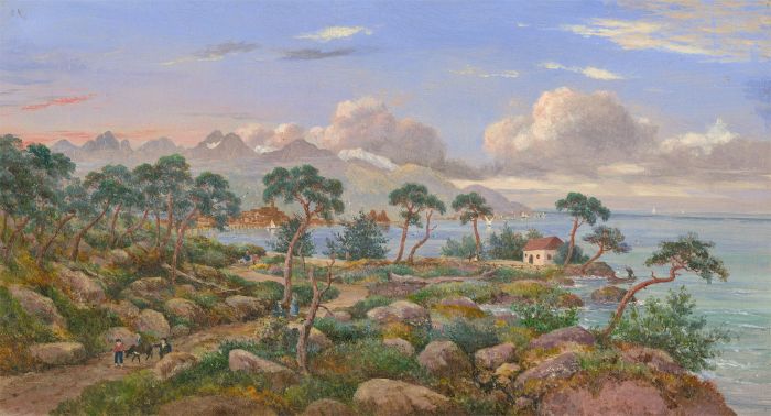 Late 19th Century Oil - Coastal Pathway