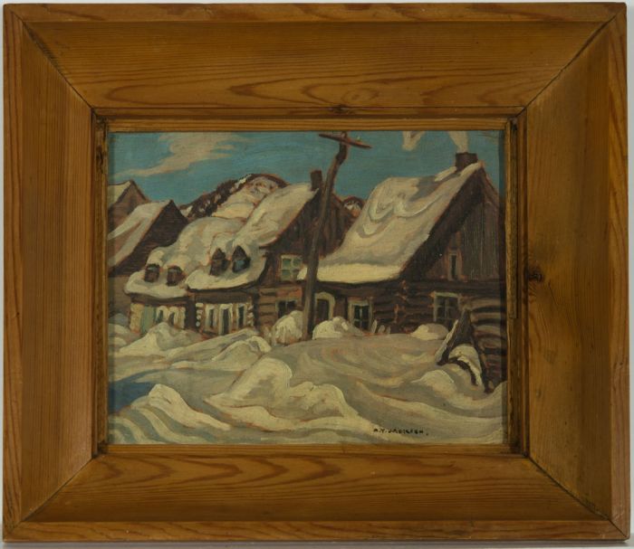 Mid 20th Century Deep Set Wood Frame