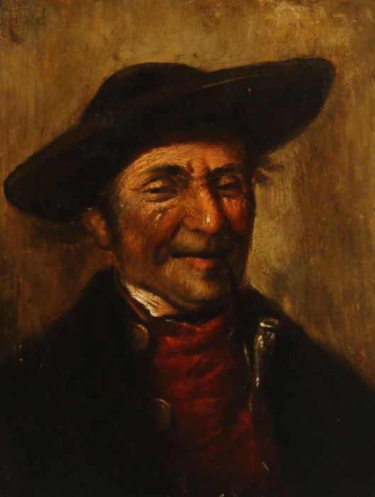 Lund - 19th Century Oil on Panel, Portrait of a Continental Gentleman
