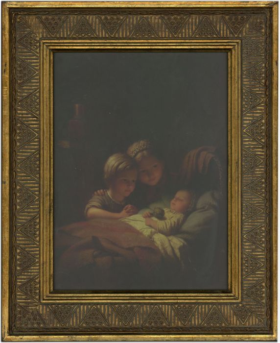 Mid 20th Century Antique Effect Patterned Gilt Frame