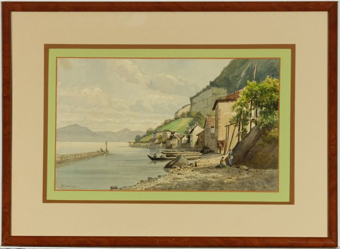 Jean Henri Chouppe (1817-1894) - Signed and Framed Mid 19th Century Watercolour