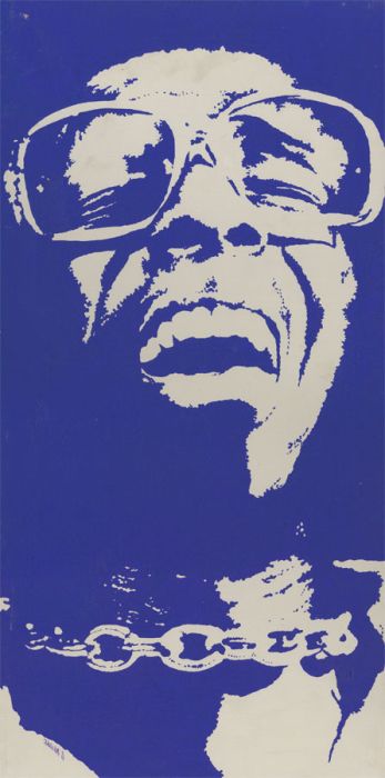 Adalian - 1971 Acrylic, Portrait of Stevie Wonder