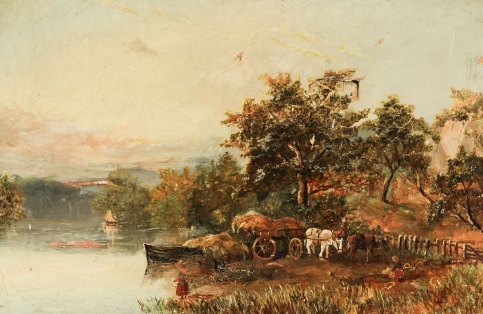 J.W.M. - Oil for Restoration, On the Ely by the Lake