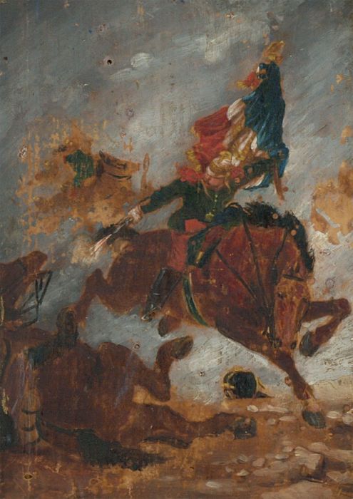 Late 19th Century Oil - Battle of Reichshoffen