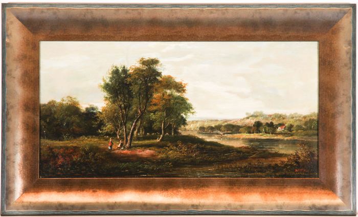 Manner of William Westall (1781-1850) ARA - Framed Oil, River Landscape
