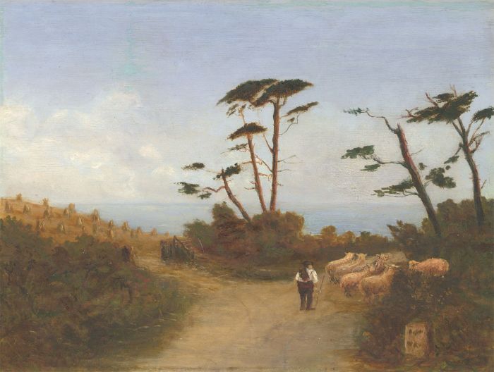 Late 19th Century Oil - Italian Coastal View