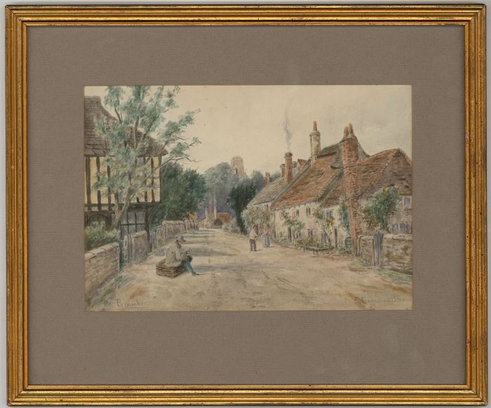 J. Carnshaw Brown - Signed 19th Century Watercolour, Bramber, Sussex 