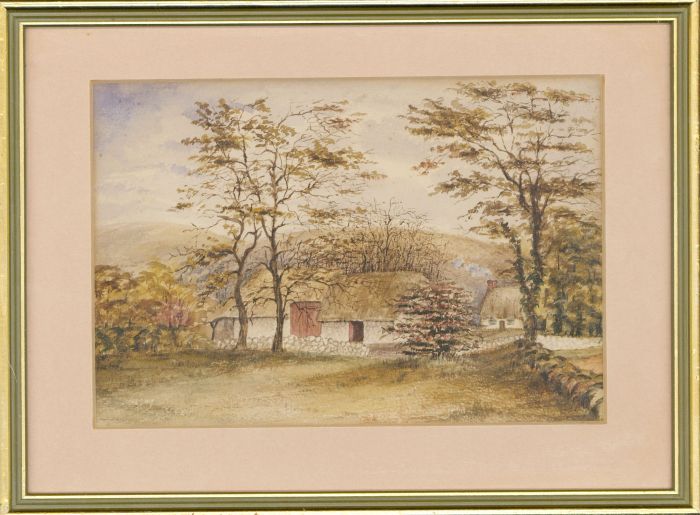 Eliza Westlake (b. 1829) - Framed Watercolour, Cottage in a Landscape