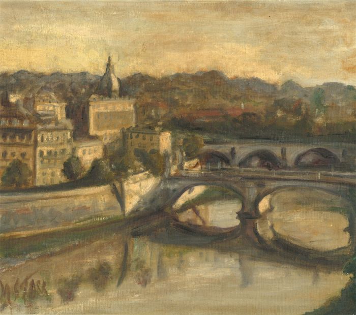 M. Starr - 20th Century Oil, View of Riverside City