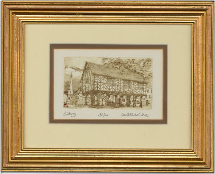 David Birtwhistle - Signed and Framed Contemporary Etching, The Market House