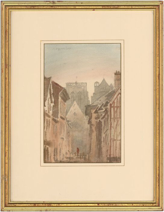 Rev. John Louis Petit (1801-1868) - Framed Watercolour, Louviers, France