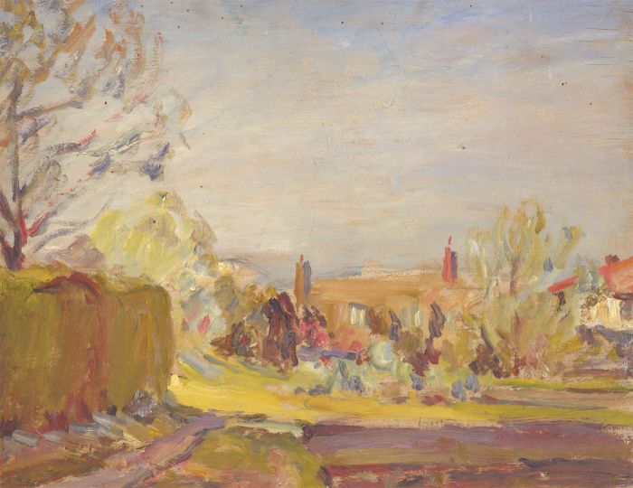 Jean Dryden Alexander (1911-1994) - 1933 Oil, The Summer's Garden