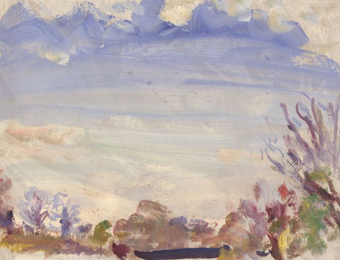 Jean Dryden Alexander (1911-1994) - 1935 Oil, Late Spring Snow, Brentwood