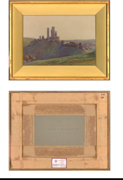 John Thoburn McGaw (1872-1952) - Signed Early Watercolour, Corfe Castle, Dorset