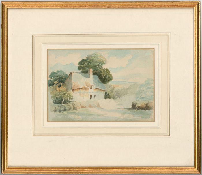 Two Framed Mid 19th Century Watercolour - Rural Cottage Scenes