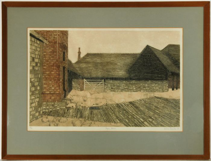 Valerie Thornton (1931-1991) - Signed 1976 Original Aquatint, Peper Harrow